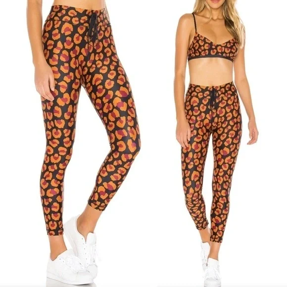 THE UPSIDE Raspberry Leopard High Rise Leggings - Picture 3 of 11